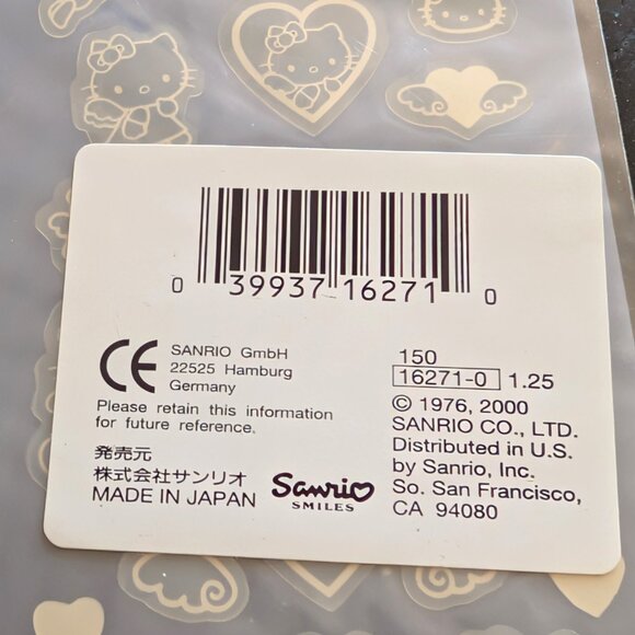 Vintage Sanrio Hello Kitty Lot Of 3 NOS Angels Hearts Zodiac Animals Stickers - Picture 6 of 8